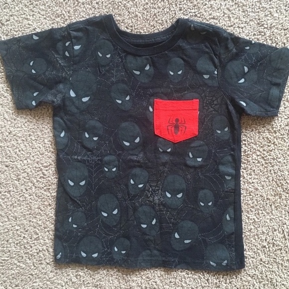 Other - Spider-Man Tee with pocket black and red size 5